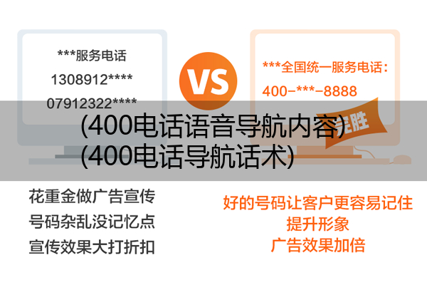 (400电话语音导航内容)(400电话导航话术)