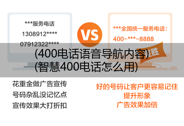 (400电话语音导航内容)(智慧400电话怎么用)