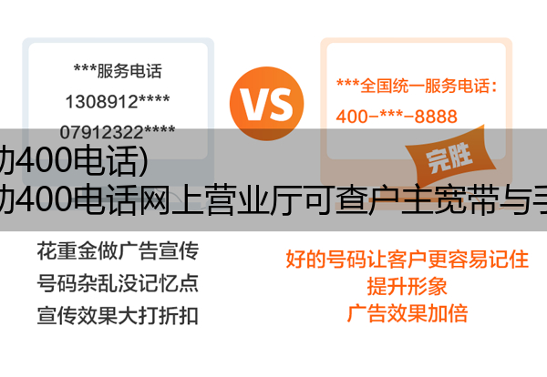 (中国移动400电话)(中国移动400电话网上营业厅可查户主宽带与手机号吗)