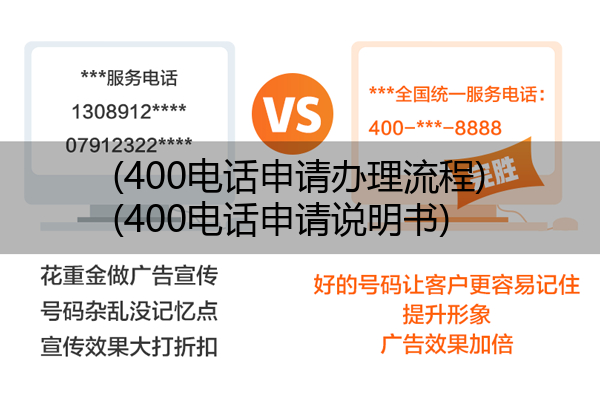 (400电话申请办理流程)(400电话申请说明书)