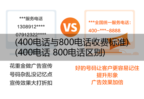 (400电话与800电话收费标准)(400电话 800电话区别)