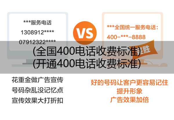 (全国400电话收费标准)(开通400电话收费标准)