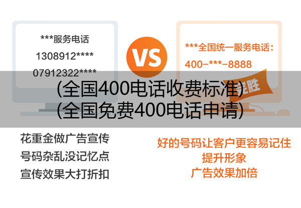 (全国400电话收费标准)(全国免费400电话申请)