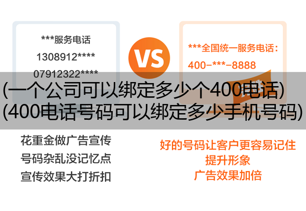 (一个公司可以绑定多少个400电话)(400电话号码可以绑定多少手机号码)