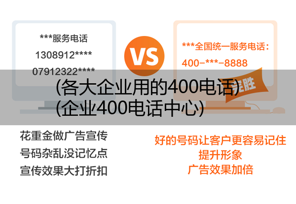 (各大企业用的400电话)(企业400电话中心)