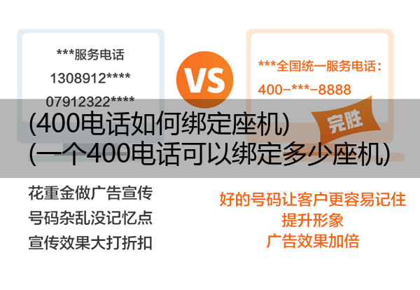 (400电话如何绑定座机)(一个400电话可以绑定多少座机)