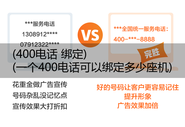 (400电话 绑定)(一个400电话可以绑定多少座机)