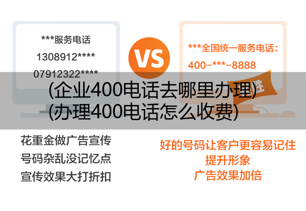 企业400电话去哪里办理,办理400电话怎么收费