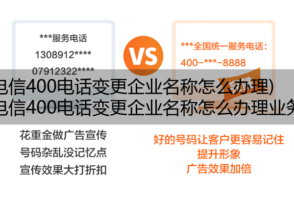 电信400电话变更企业名称怎么办理,电信400电话变更企业名称怎么办理业务