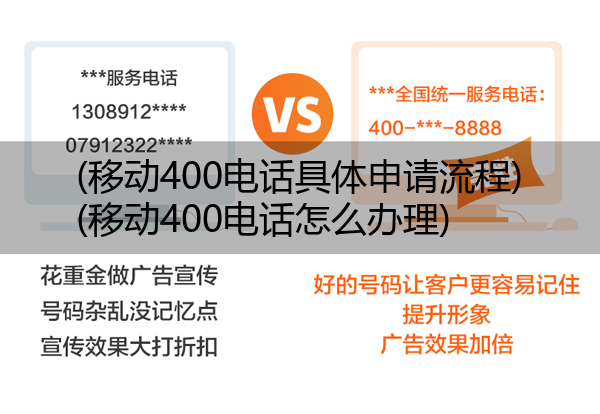 移动400电话具体申请流程,移动400电话怎么办理