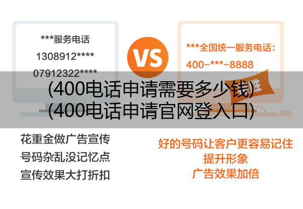 400电话申请需要多少钱,400电话申请官网登入口