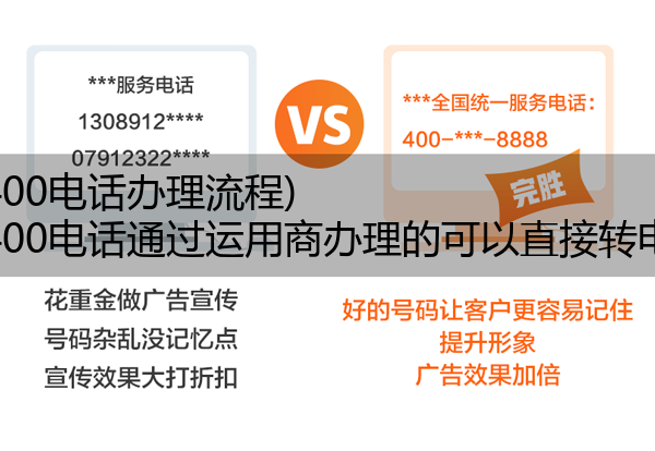 电信400电话办理流程,电信400电话通过运用商办理的可以直接转电信吗