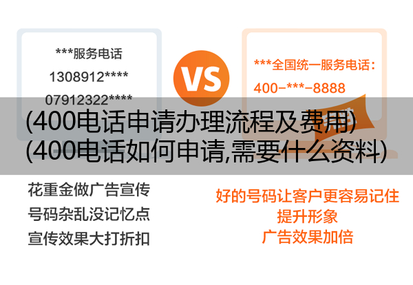 400电话申请办理流程及费用,400电话如何申请,需要什么资料