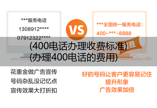 400电话办理收费标准,办理400电话的费用