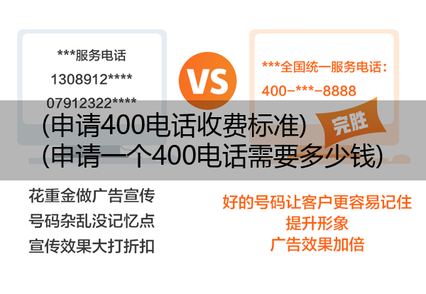 申请400电话收费标准,申请一个400电话需要多少钱