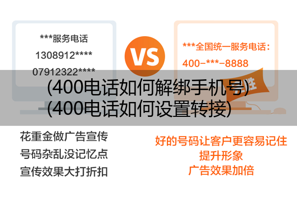 400电话如何解绑手机号,400电话如何设置转接