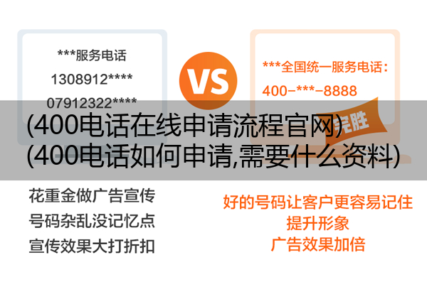 400电话在线申请流程官网,400电话如何申请,需要什么资料